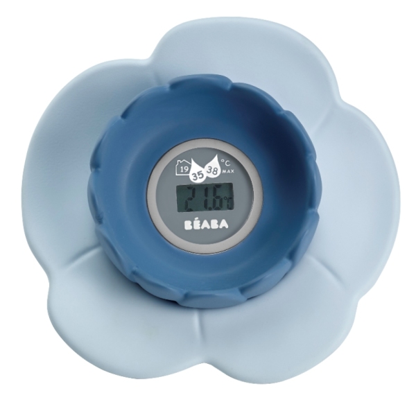 Beaba Thermomètre de Bain Lotus Grey Blue